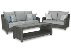 Elite Park Outdoor Sofa and Loveseat with Coffee Table - furniture place usa