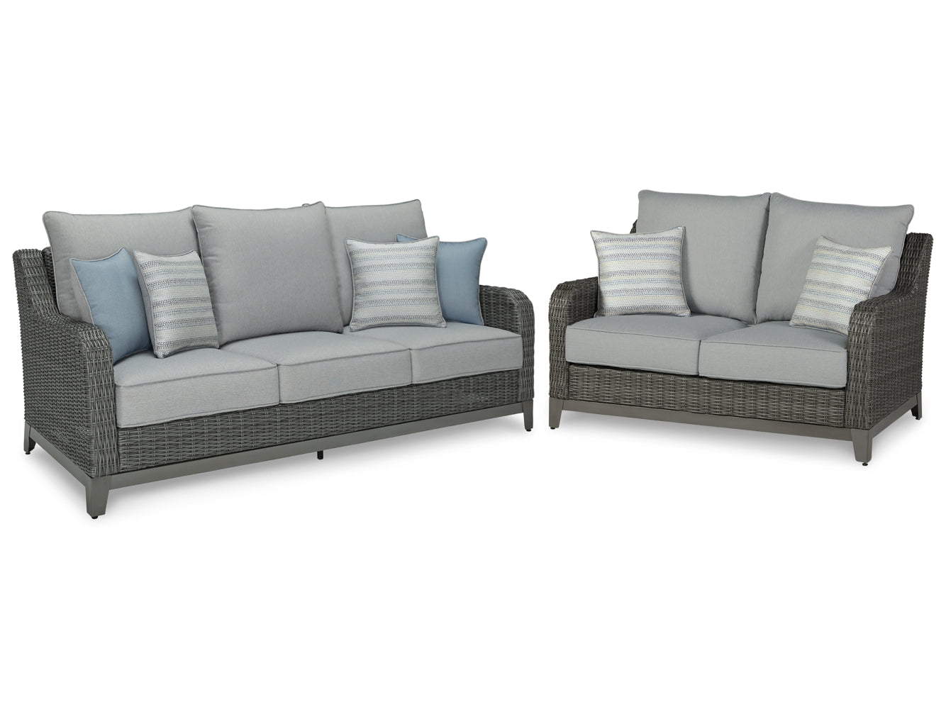 Elite Park Outdoor Sofa and Loveseat - furniture place usa