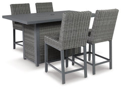 Palazzo Outdoor Bar Table and 4 Barstools - furniture place usa