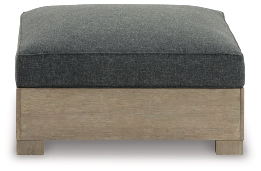 Citrine Park Outdoor Ottoman with Cushion - furniture place usa