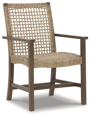 Germalia Outdoor Dining Arm Chair (Set of 2) - furniture place usa