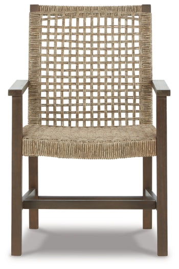 Germalia Outdoor Dining Arm Chair (Set of 2) - furniture place usa