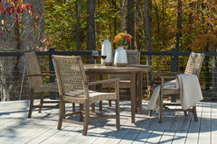 Germalia Outdoor Dining Table and 4 Chairs - furniture place usa