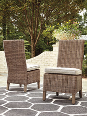 Beachcroft Outdoor Dining Table and 4 Chairs and Bench - PKG000285 - furniture place usa