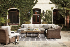 Beachcroft 5-Piece Outdoor Sectional with Coffee Table - furniture place usa