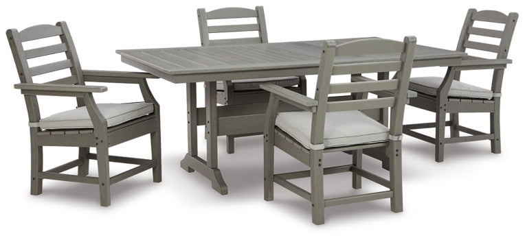 Visola Outdoor Dining Table with 4 Chairs - furniture place usa