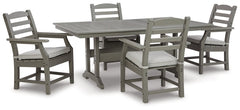 Visola Outdoor Dining Table with 4 Chairs - furniture place usa