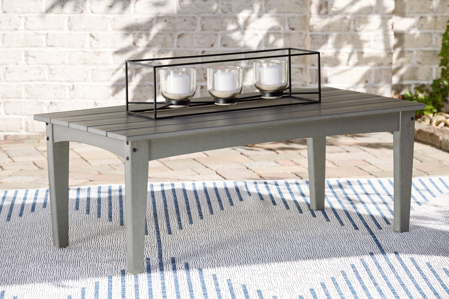 Visola Outdoor Coffee Table with 2 End Tables - furniture place usa