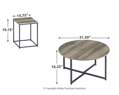 Wadeworth Table (Set of 3) - furniture place usa