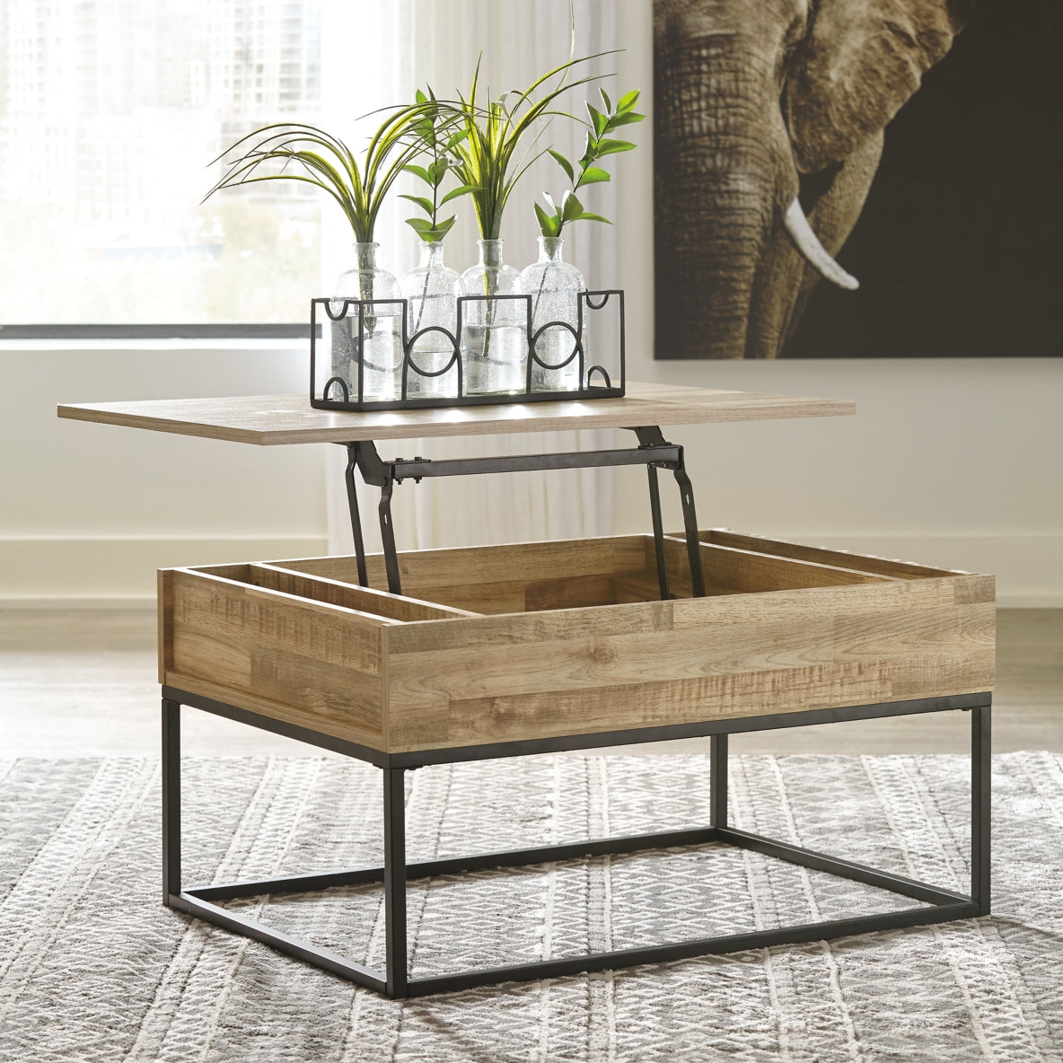 Gerdanet Coffee Table with 1 End Table - furniture place usa