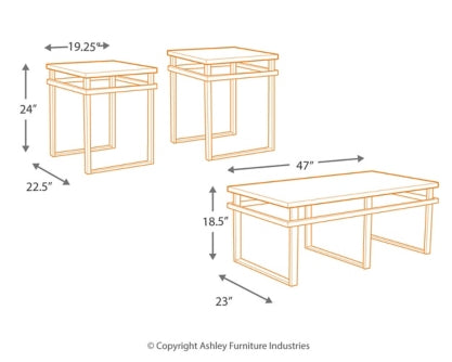 Laney Table (Set of 3) - furniture place usa
