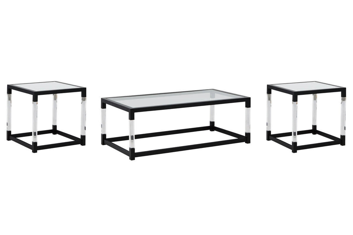 Nallynx Coffee Table with 2 End Tables - furniture place usa
