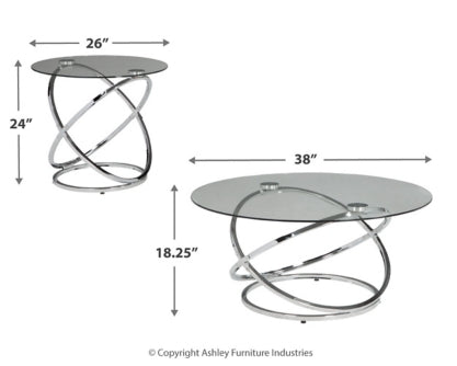 Hollynyx Table (Set of 3) - furniture place usa