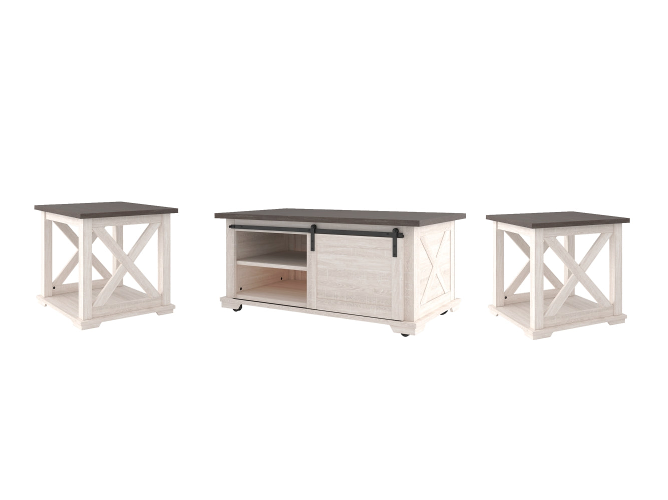 Dorrinson Coffee Table with 2 End Tables - PKG008963 - furniture place usa