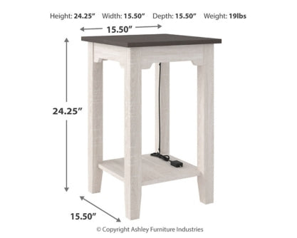 Dorrinson Chairside End Table - furniture place usa