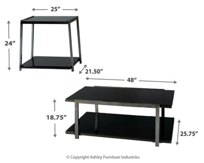 Rollynx Table (Set of 3) - furniture place usa