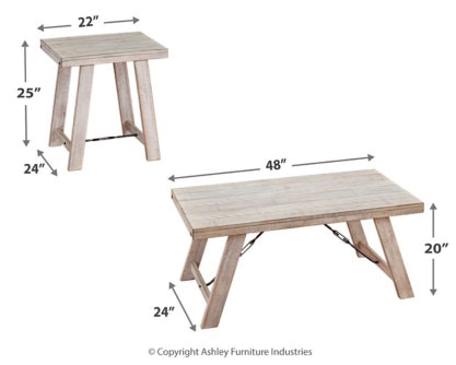 Carynhurst Table (Set of 3) - furniture place usa