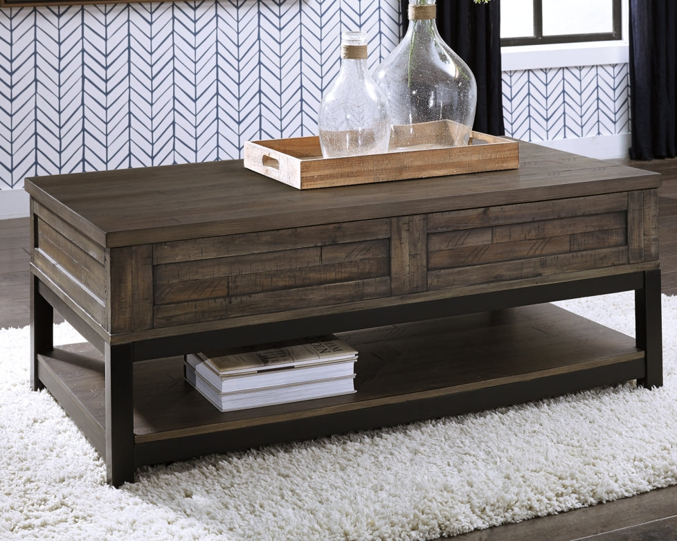 Johurst Coffee Table with Lift Top - furniture place usa