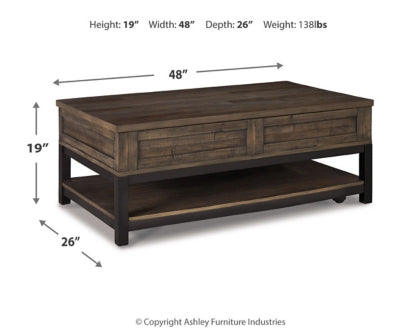 Johurst Coffee Table with 2 End Tables - furniture place usa