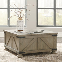 Aldwin Coffee Table With Storage - furniture place usa