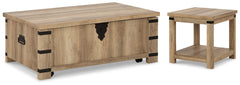 Calaboro Coffee Table with 1 End Table - furniture place usa