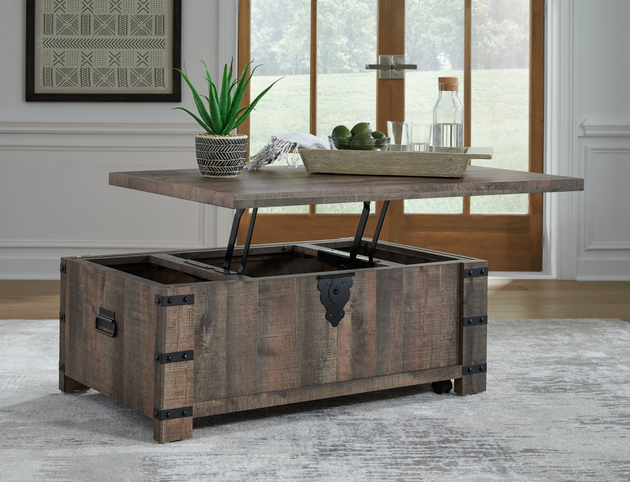Hollum Lift-Top Coffee Table - furniture place usa