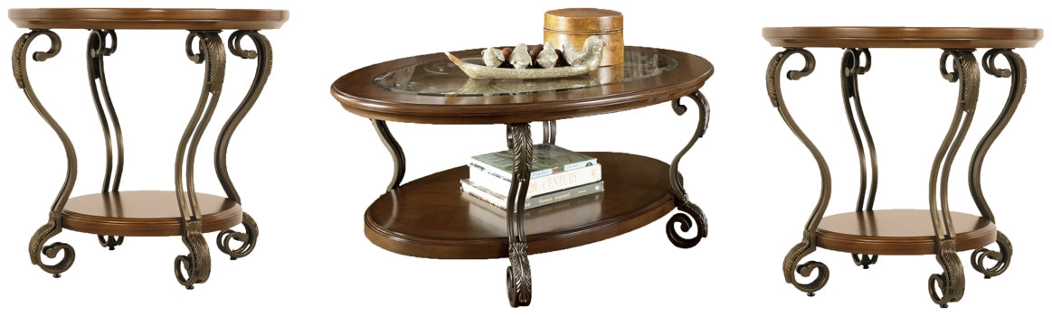 Nestor Coffee Table and 2 End Tables - furniture place usa
