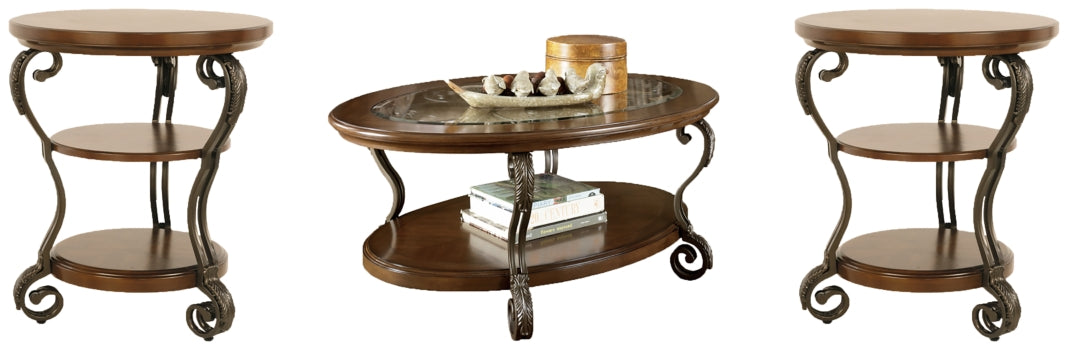 Nestor Coffee Table with 2 End Tables - PKG008571 - furniture place usa