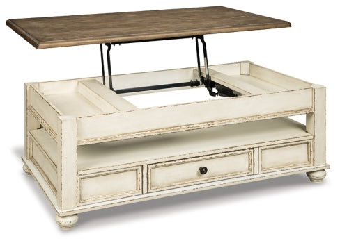 Realyn Coffee Table with Lift Top - furniture place usa