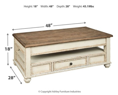 Realyn Coffee Table with 2 End Tables - PKG008592 - furniture place usa