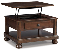 Porter Coffee Table with Lift Top - furniture place usa