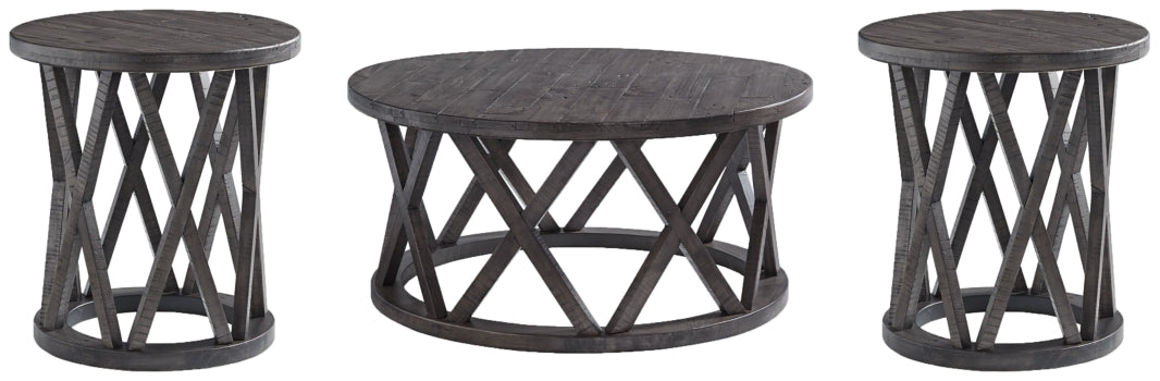 Sharzane Coffee Table and 2 End Tables - furniture place usa