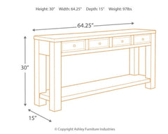 Gavelston Sofa/Console Table - furniture place usa