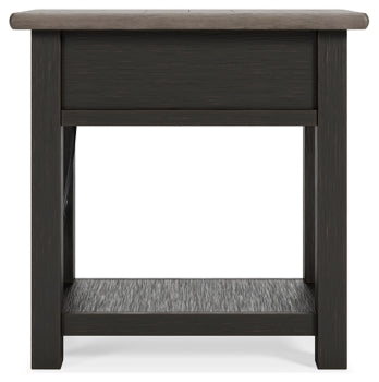 Tyler Creek Chairside End Table - furniture place usa