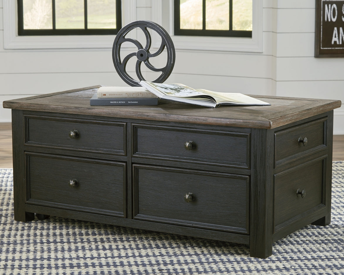 Tyler Creek Coffee Table with 2 End Tables - PKG007269 - furniture place usa