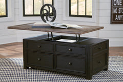 Tyler Creek Coffee Table with Lift Top - furniture place usa