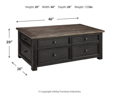 Tyler Creek Coffee Table with 1 End Table - PKG008766 - furniture place usa