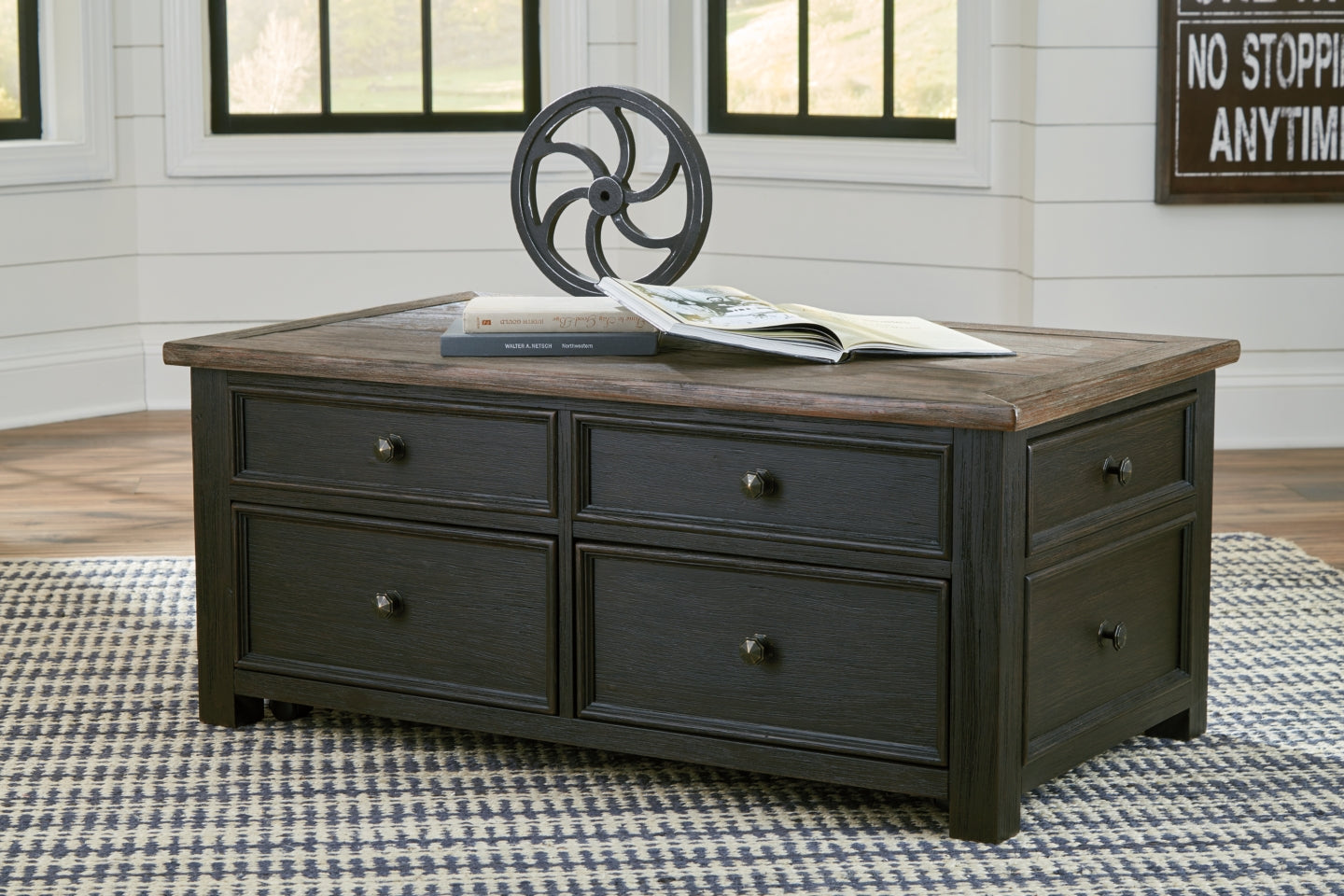 Tyler Creek Coffee Table with Lift Top - furniture place usa