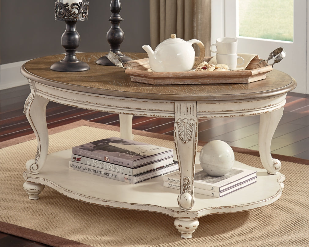 Realyn Coffee Table with 1 End Table - PKG008636 - furniture place usa
