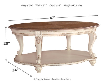 Realyn Coffee Table with 1 End Table - PKG008637 - furniture place usa