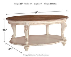 Realyn Coffee Table - furniture place usa