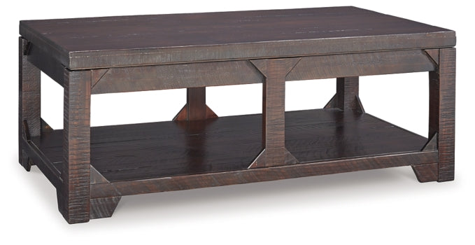 Rogness Coffee Table with Lift Top - furniture place usa