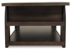 Vailbry Coffee Table with Lift Top - furniture place usa