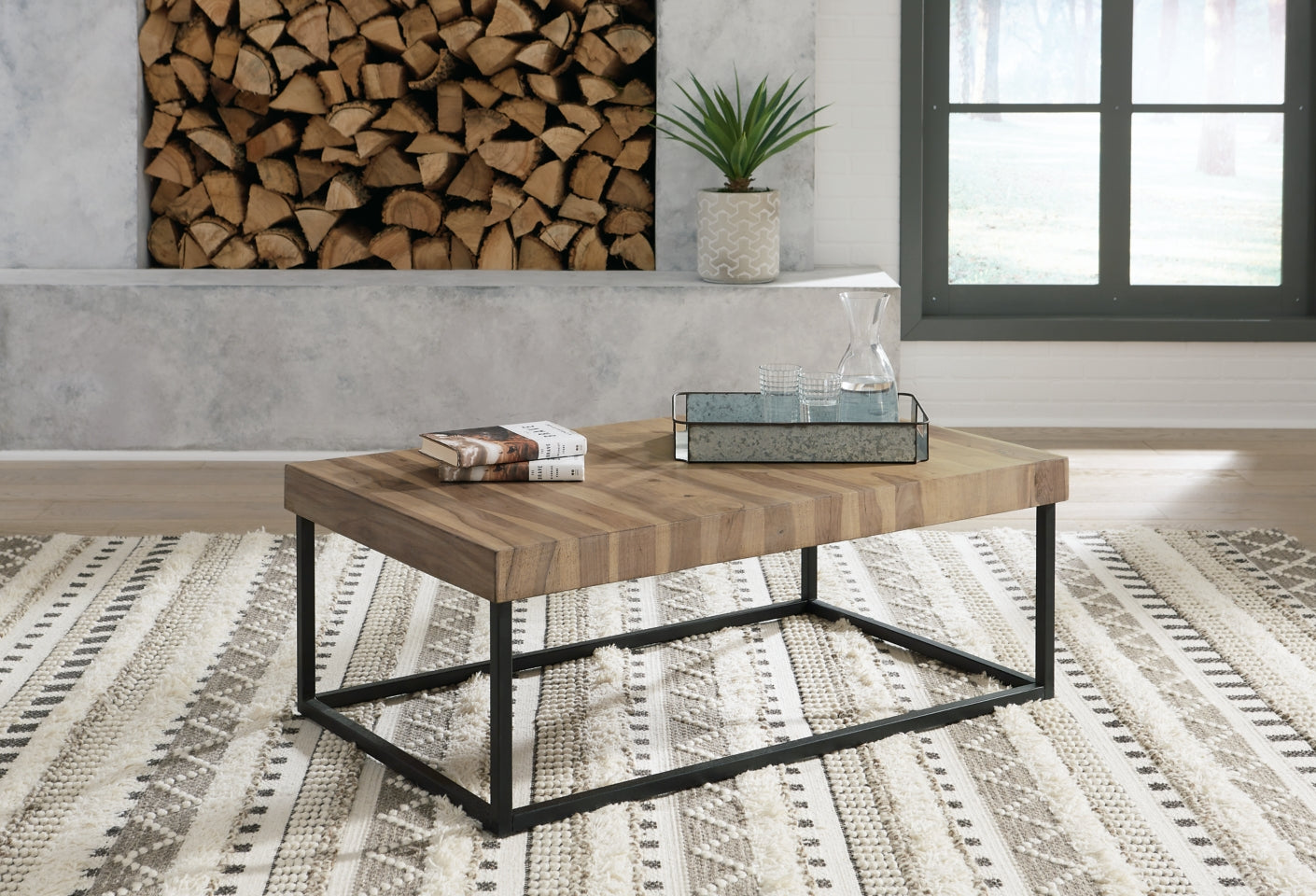 Bellwick Coffee Table with 1 End Table - PKG014873 - furniture place usa