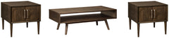 Kisper Coffee Table with 2 End Tables - furniture place usa
