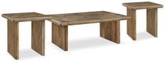 Lawland Coffee Table with 2 End Tables - furniture place usa