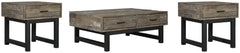 Mondoro Coffee Table with 2 End Tables - furniture place usa