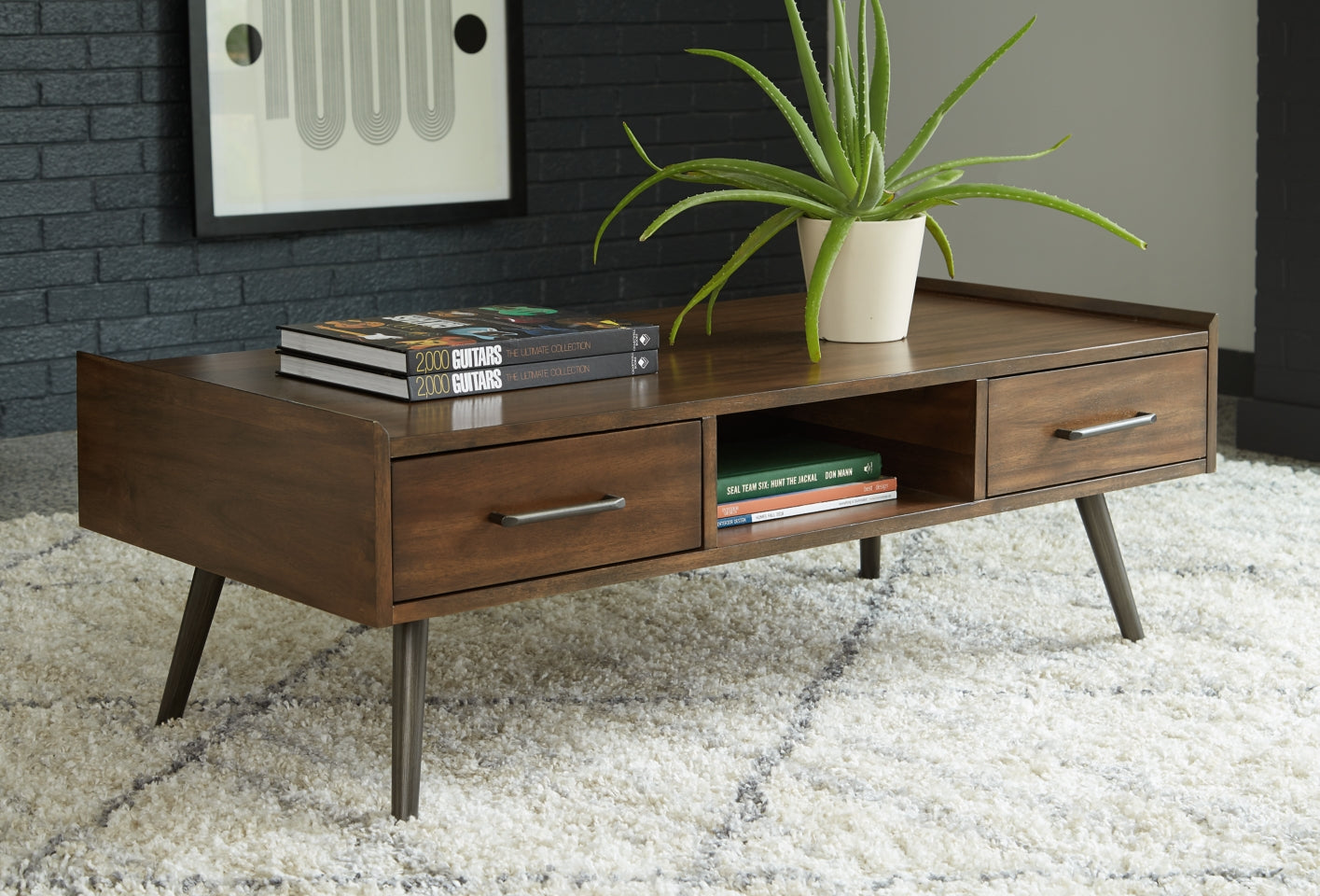Calmoni Coffee Table with 1 End Table - furniture place usa