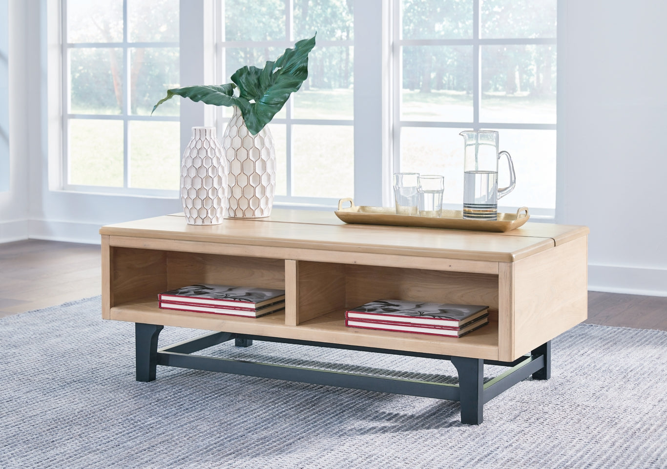 Freslowe Lift-Top Coffee Table - furniture place usa