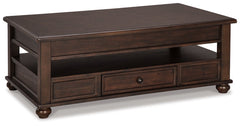 Barilanni Coffee Table with Lift Top - furniture place usa